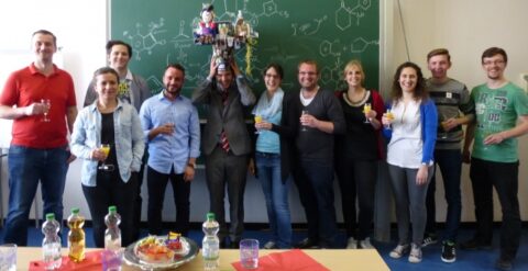 PhD party for Christoph (Image: Tsogoeva)