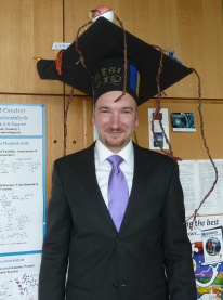 Alexandru (12.08.11) successfully passed his PhD Qualifying Exams. Congratulations!!! (Image: Tsogoeva)