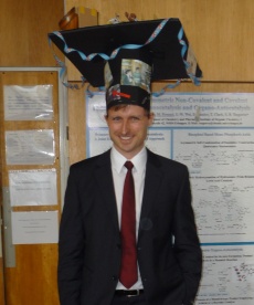 Matthias (25.03.11) successfully passed his PhD Qualifying Exams. Congratulations!!! (Image: Tsogoeva)