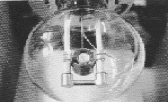 Metal evaporator with resistance heated tungsten spiral and Al2O3-crucible (top view) (image: Zenneck)