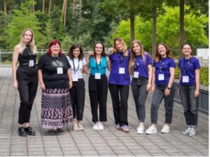 Women in Science Organizing Committee. From left to right: Sofia Gracheva, Dr. Stefanie Klein, Dr. Ani Özcelik, Luzia Buzek, Elena Mack, Anna-Sophie Wollny, Sara Li Deuso, and Hannah Stecher.