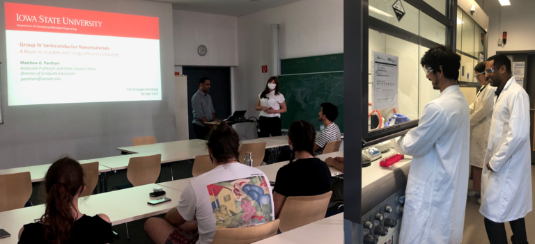 Visit by Prof. Matthew Panthani from Iowa State University
