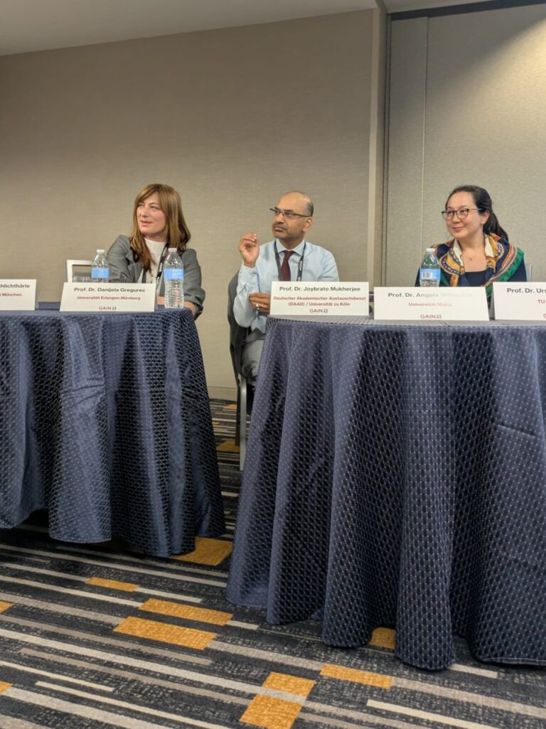Danijela Gregurec speaks at the GAIN conference in Boston