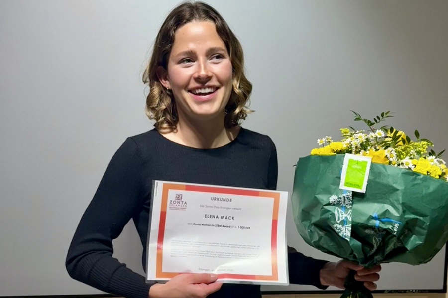 Elena Mack Awarded the Prestigious Zonta Club Erlangen Women in STEM Prize