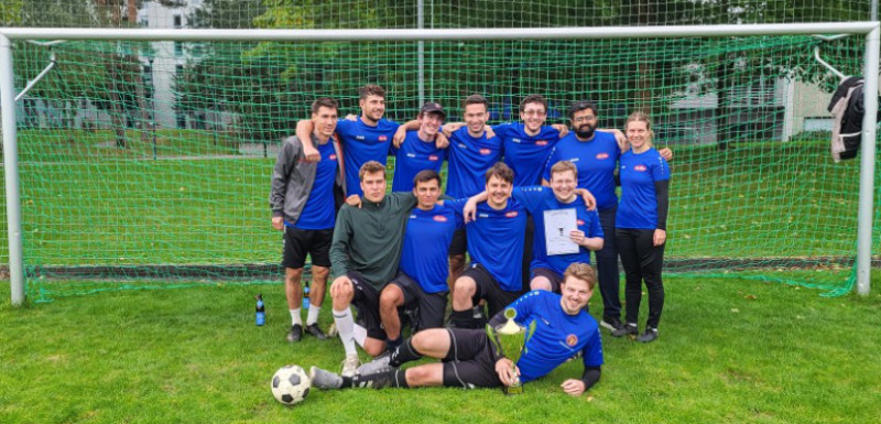 The successful winning team